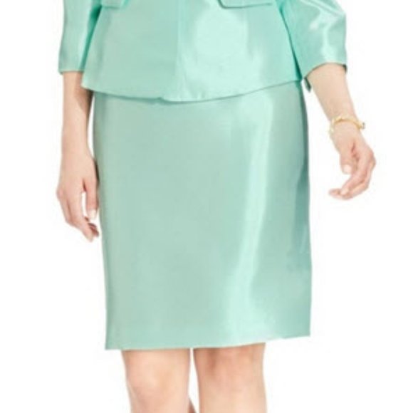 Le Suit Hamptons Mint Green Skirt & Blazer set - Picture 4 of 10